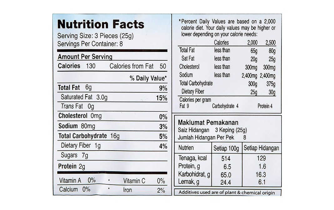 Julie's Oat 25 Hazelnuts Chocolate Bars   Pack  200 grams